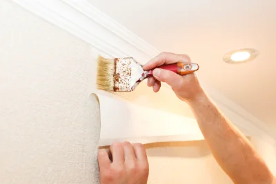 Pose de papier peint à Ponchon — revêtements muraux et toiles de verre